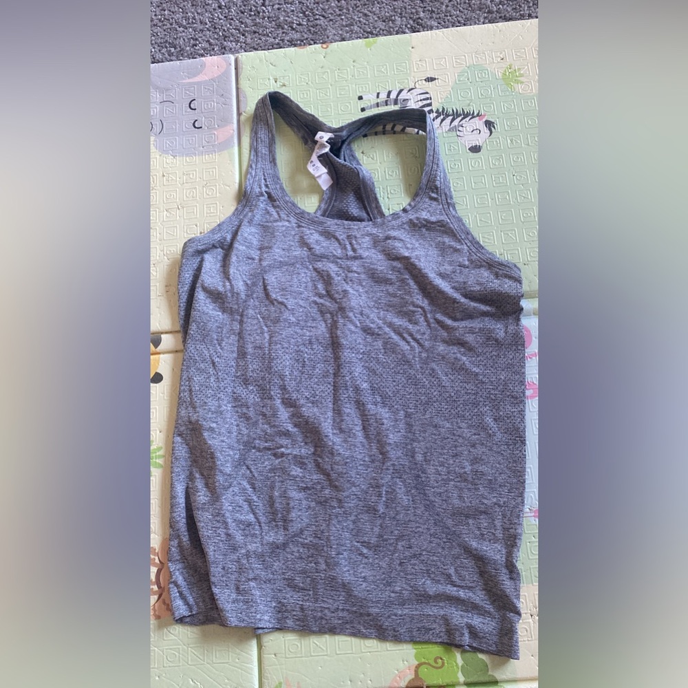 Lululemon swiftly athletic tank in heather gray